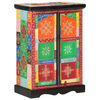 vidaXL Ręcznie malowana szafka z drzwiami, 53x30x75 cm, drewno mango