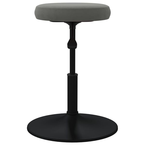 vidaXL Krzesła stołowe, 4 szt., ciemnoszare, obite aksamitem