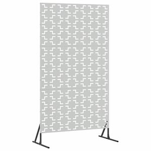 vidaXL Ekran prywatności 100 x 50 x 180 cm Stal ocynkowana srebrny