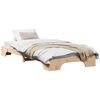 vidaXL Ramka ł&oacute;żka Naturalny 75 x 190 cm Lite drewno sosnowe