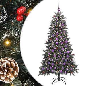 vidaXL Sztuczna choinka Zielony 180 cm PVC, plastik i stal
