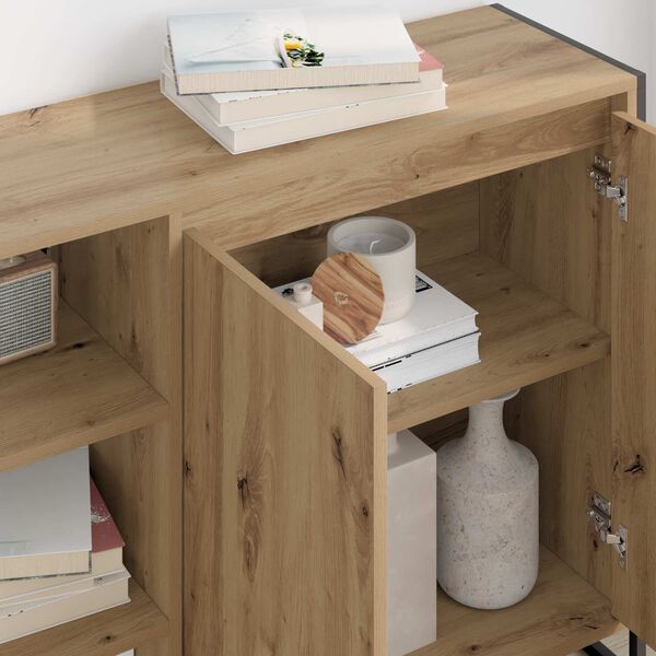 vidaXL Szafka boczna Dąb rzemieślniczy 96.5 x 30 x 75 cm