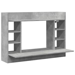 vidaXL Biurko wiszące, szarość betonu, 105x48x75 cm