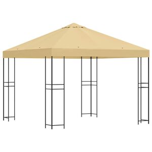 vidaXL Altana 3 x 3 m kremowy Poliester i Stal 190 gsm