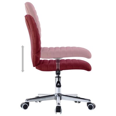 vidaXL Krzesła stołowe, 4 szt., winna czerwień, tapicerowane tkaniną
