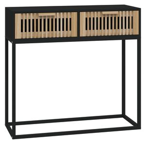 vidaXL Stolik konsolowy, czarny, 80x30x75 cm