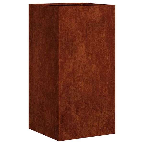 vidaXL Doniczka Rusty 40x40x80 cm Stal nierdzewna