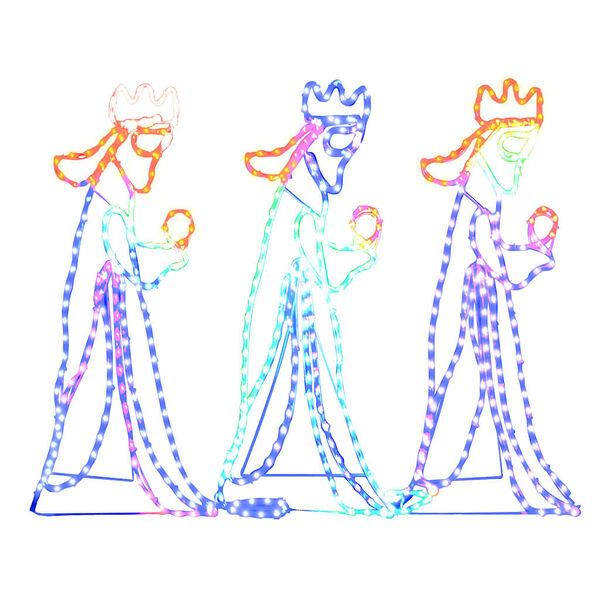 vidaXL Świąteczna dekoracja świetlna Trzej Kr&oacute;lowie, 504 LED