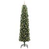 vidaXL Sztuczna choinka z podstawą Zielony 240 cm PVC, stal i plastik