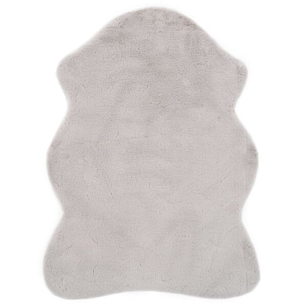 vidaXL Dywanik, 65x95 cm, sztuczne futro kr&oacute;lika, szary
