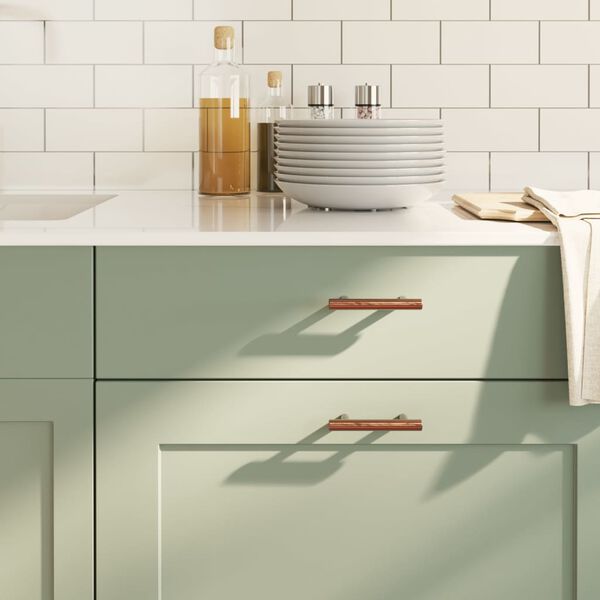 vidaXL Uchwyty do szafek, 20 szt., kolor brązu, 64 mm, stal nierdzewna