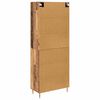 vidaXL Highboard 2 pcs Stare drewno Materiał drewnopochodny