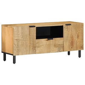 vidaXL Szafka RTV Brązowa 105x33x46 cm Drewno lite Mango