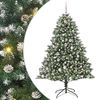 vidaXL Sztuczna choinka z podstawą Zielony 180 cm PVC, plastik i stal