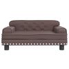 vidaXL Sofa dla dzieci, brązowa, 70x45x30 cm, sztuczna skóra