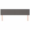 vidaXL Zagł&oacute;wki do ł&oacute;żka, 2 szt., szary, 80x5x78/88 cm, sztuczna sk&oacute;ra