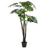 vidaXL Sztuczna monstera z doniczką, 130 cm, zielona