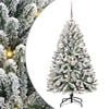 vidaXL Sztuczna choinka 120 cm 150 LED Ciepła biel PVC i stal