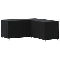 vidaXL Pokrowiec na sofę narożną, czarny, 215x215x80 cm, Oxford 420D