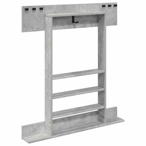 vidaXL Ścienny uchwyt na wędki Drewno inżynieryjne 93 x 12 x 103 cm