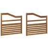 vidaXL Podłokietniki 2 pcs Brązowy 79 x 4 x 73 cm