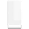 vidaXL Komoda, biała z połyskiem, 60x35x70 cm, materiał drewnopochodny