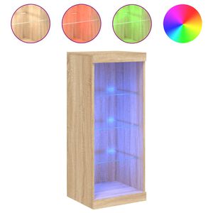 vidaXL Szafka z oświetleniem LED, dąb sonoma, 41x37x100 cm