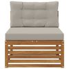 vidaXL Sofa środkowa na zewnątrz Lite Drewno Akacji Naturalny