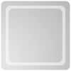 vidaXL Lustro łazienkowe LED przezroczysty 60 x 60 cm szkło hartowane