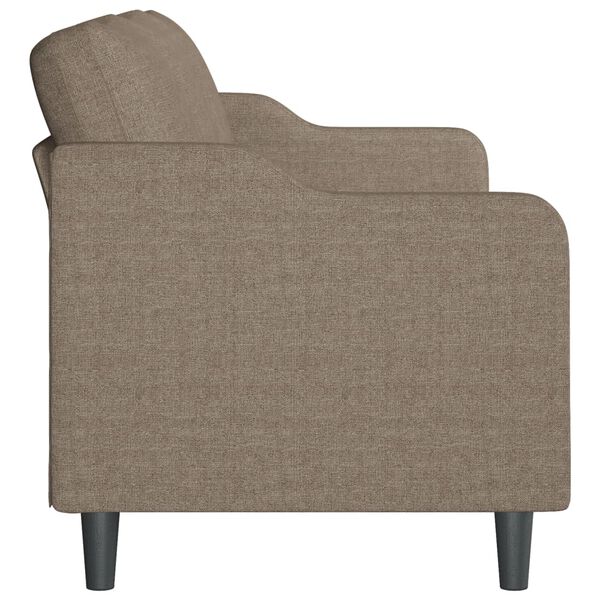 vidaXL Sofa 3-osobowa, kolor taupe, 210 cm, tapicerowana tkaniną