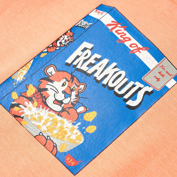 Koszulka dziecięca z krótkimi rękawami, neonowy pomarańcz, 116