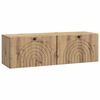 vidaXL Szafka RTV montowana na ścianie 98 x 31 x 30 cm Dąb artisan