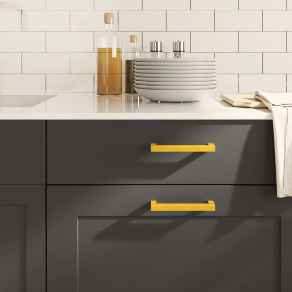 vidaXL Uchwyty do szafek, 20 szt., złote, 128 mm, stal nierdzewna