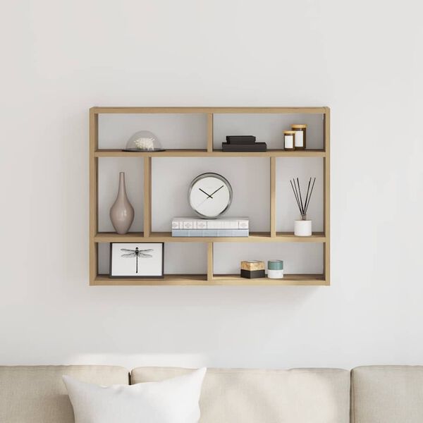 vidaXL P&oacute;łka ścienna, dąb artisan, 75x16x55cm, materiał drewnopochodny