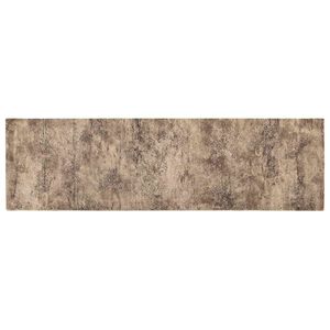vidaXL Dywan kuchenny Brązowy beton 150 x 45 cm 100% poliamid