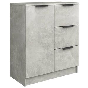 vidaXL Szafka, szarość betonu, 60x30x70 cm, materiał drewnopochodny