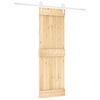 vidaXL Drzwi przesuwne Naturalne i białe 70 x 210 cm