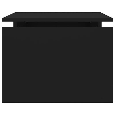 vidaXL Stolik kawowy, czarny, 68x50x38 cm, płyta wiórowa
