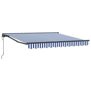 vidaXL Rama markizy Niebieski i biały 300 x 250 cm