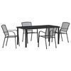 vidaXL Zestaw do jadalni w ogrodzie 5 pcs Antracyt