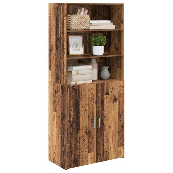 vidaXL Highboard Stare drewno 80 x 42,5 x 185 cm