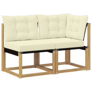 vidaXL Modułowa sofa na zewnątrz 2 szt. 2-osobowy
