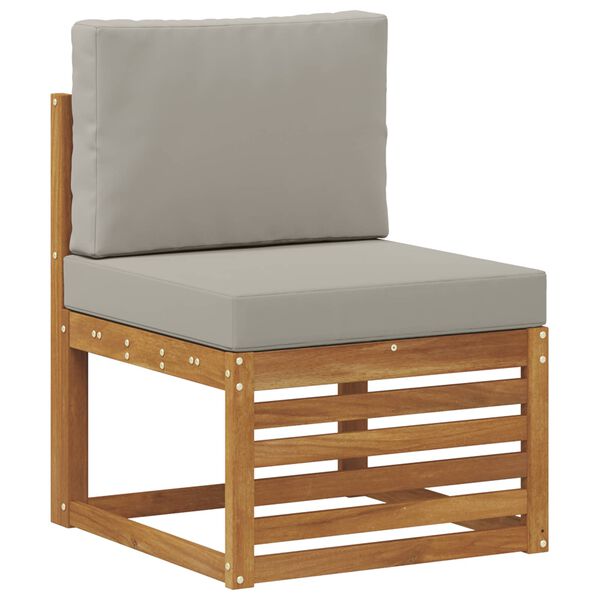 vidaXL Środkowa sofa ogrodowa Lite Drewno Akacji Naturalny