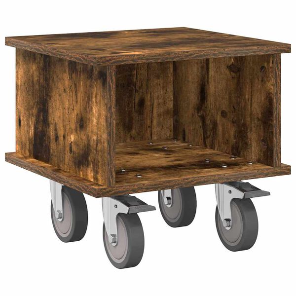 vidaXL St&oacute;ł pod telewizor Dąb wędzony 37 x 35 x 35 cm