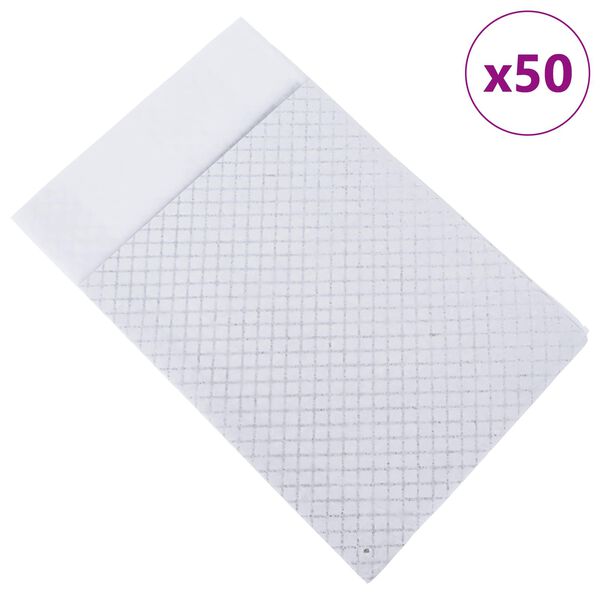 vidaXL Podkład treningowy dla zwierząt Gładki 50 pcs 90 x 60 cm