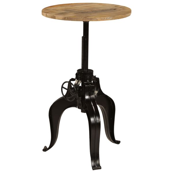 vidaXL Stolik barowy z litego drewna mango, 60x(76-110) cm