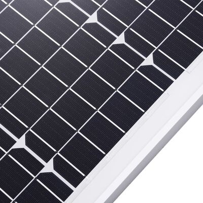 vidaXL Panele słoneczne 2 szt. 100 W monokrystaliczne, aluminium/szkło