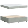 vidaXL Ramka ł&oacute;żka z materacem Jasnoszary 200 x 200 cm tkanina