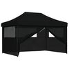 vidaXL Namiot Imprezowy 279 x 410 x 315 cm Czarny Materiał Oxford