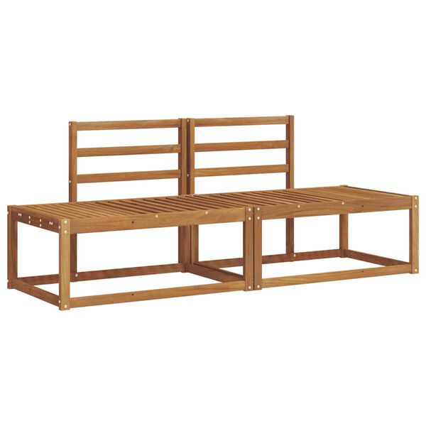 vidaXL Zestaw sof na zewnątrz 2 pcs Naturalny 182,5 x 63 x 73 cm